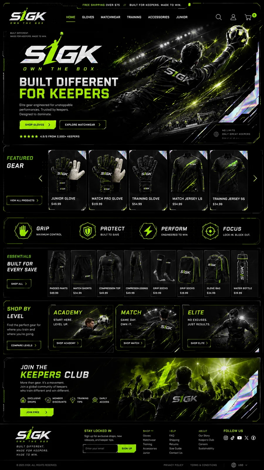 S1GK website concept